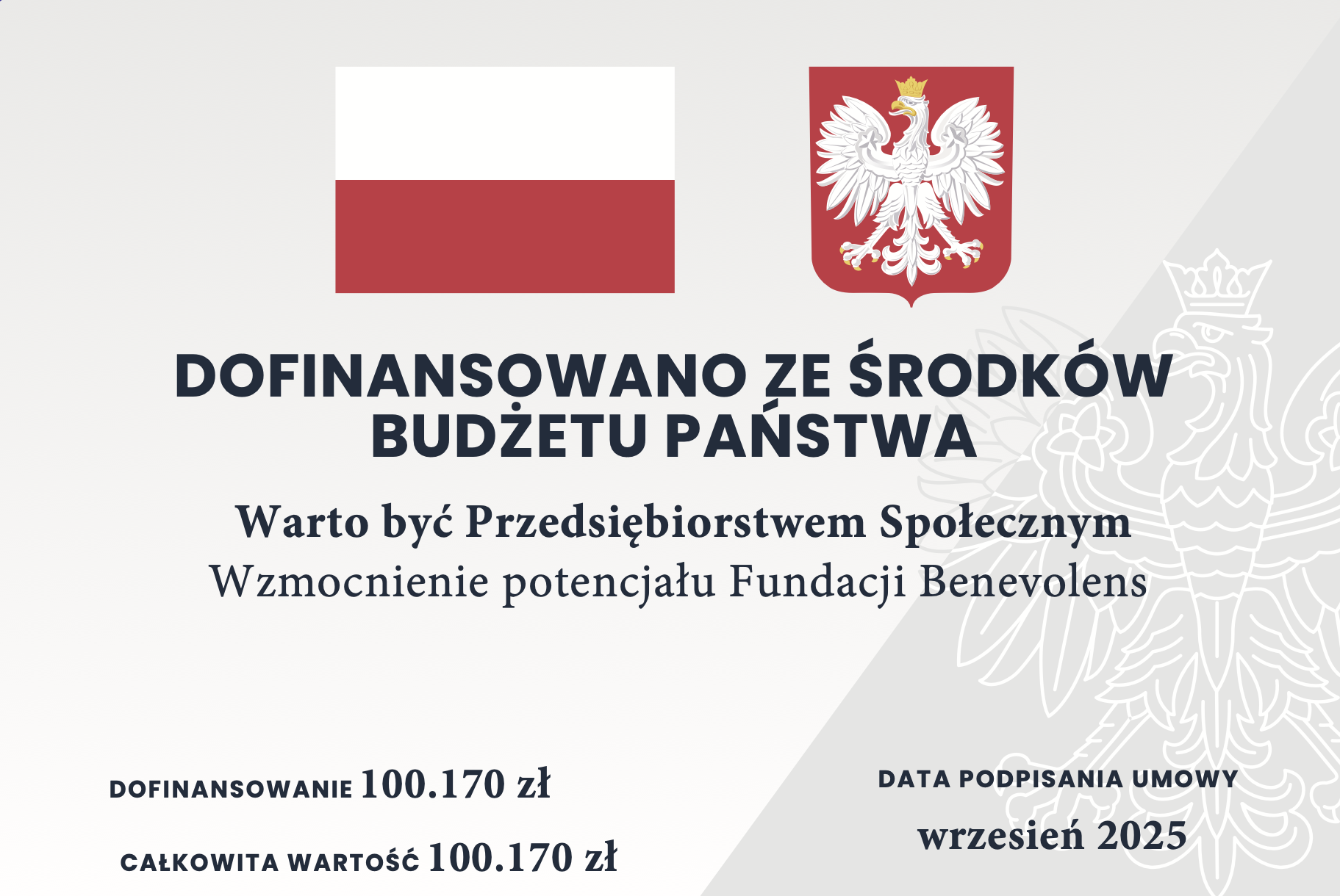 Warto być przedsiębiorstwem społecznym. Wzmocnienie potencjału Fundacji Benevolens