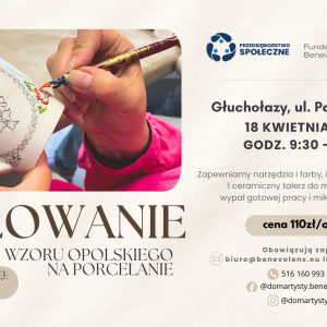zajęcia artystyczne - malowanie porcelany wzorem opolskim 18.04.26