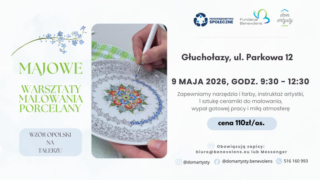 Zajęcia artystyczne malowania porcelany 09.05.26