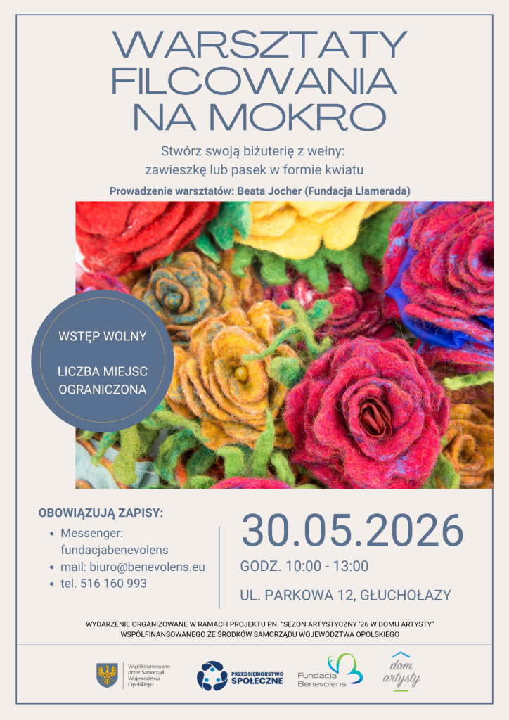 zajęcia artystyczne filcowania na mokro 30.05.26