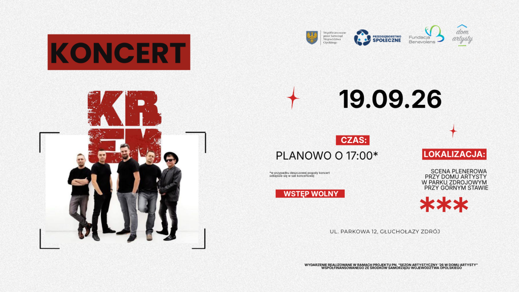 Koncert zespołu KREM, 19.09.26