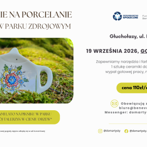Zajęcia artystyczne - Malowanie porcelany wzorem opolskim w plenerze 19.09.26