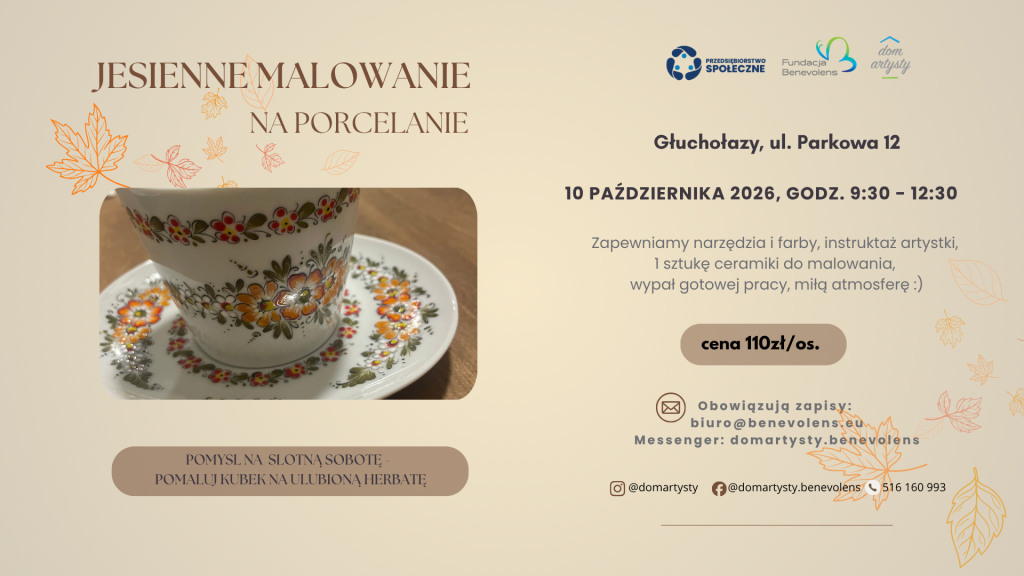 Zajęcia artystyczne – Malowanie porcelany wzorem opolskim  10.10.26