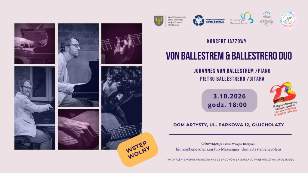 Koncert BALLESTREM & BALLESTRERO DUO 03.10.26